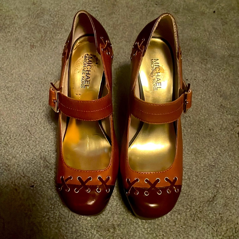 Michael Kors Brown Heels (7.5)